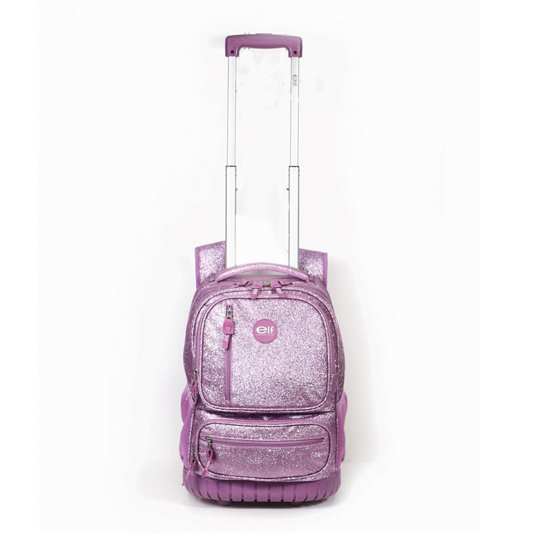 Mochila Elf C carro B.goma 6431A Lila C glitter Berrini